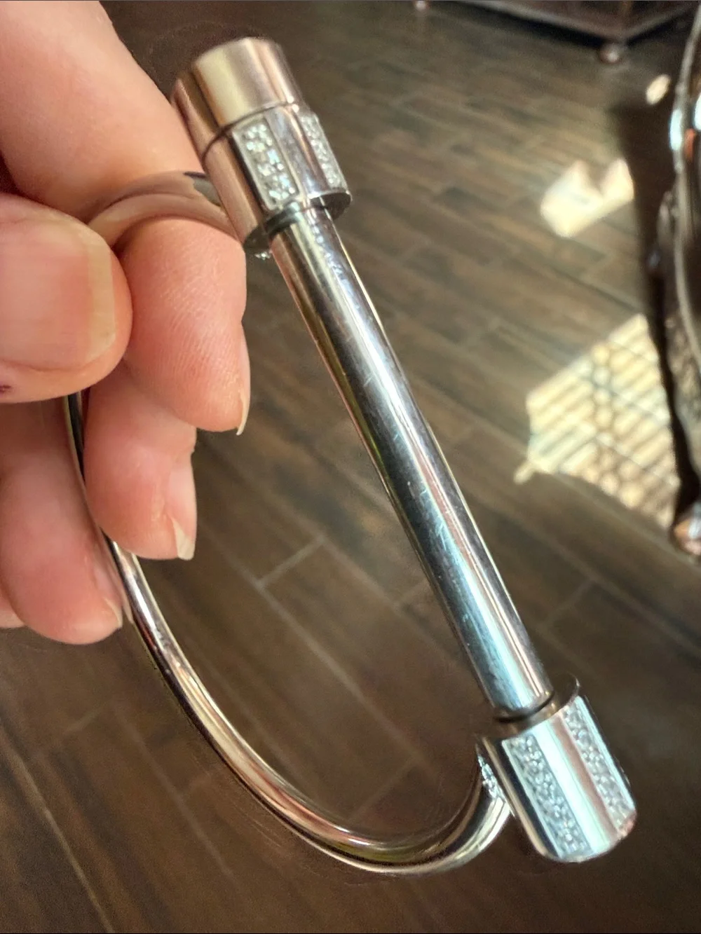 Stainless steel unisex bar bracelet